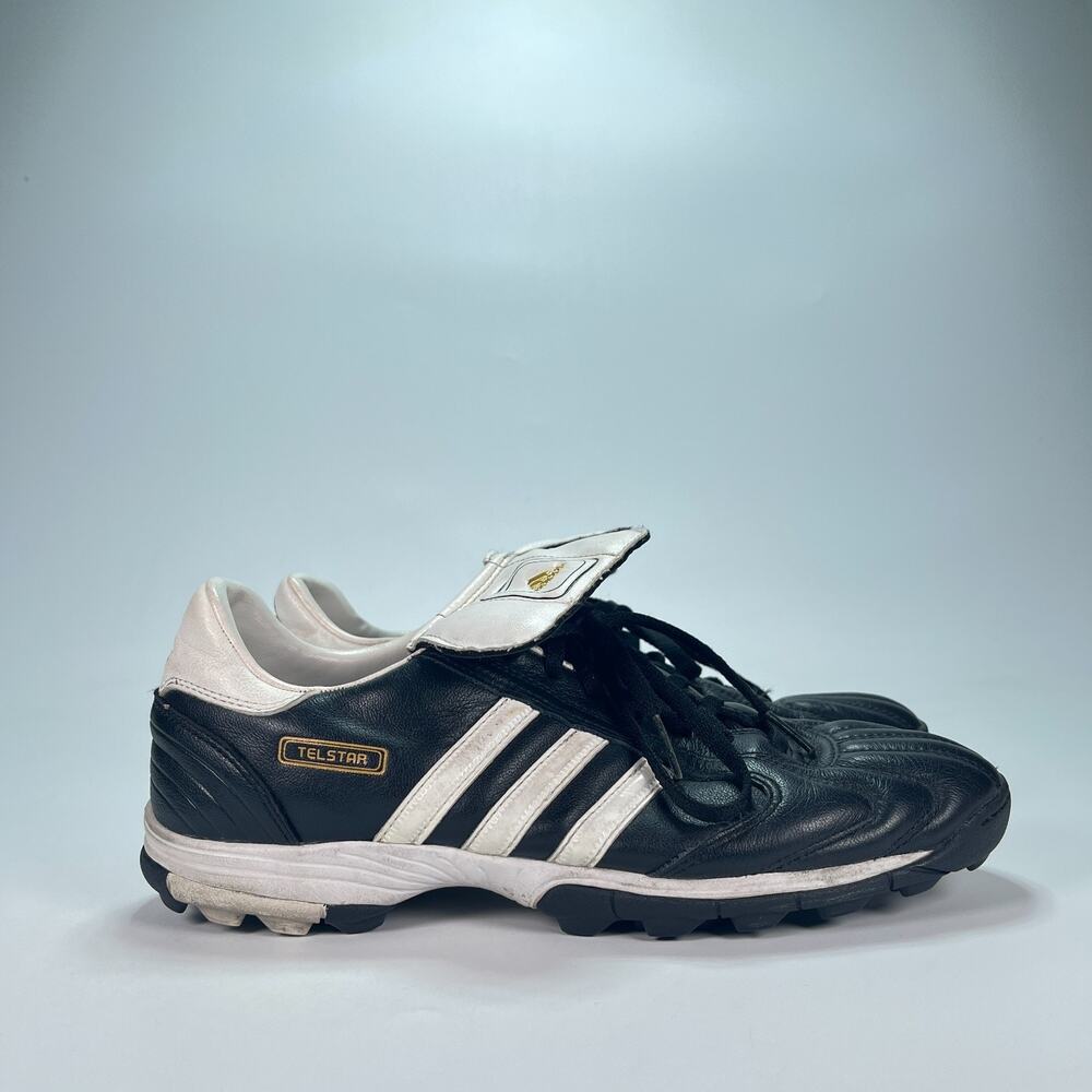 adidas Telstar Black White Athletic Indoor Soccer Shoes 462511 Men's Size 7.5